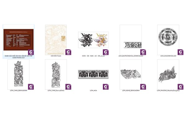 Bộ vector Hoa Văn Đại Việt (20 file) - Hình ảnh 2