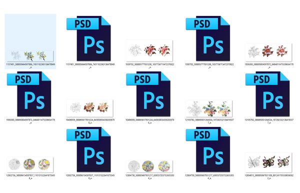Bộ File PSD hoạ tiết Nhật Bình – Hoa Văn Đại Việt - Hình ảnh 2