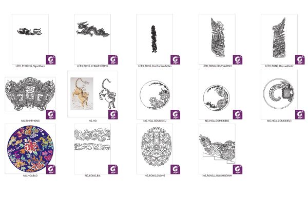 Bộ vector Hoa Văn Đại Việt (20 file)