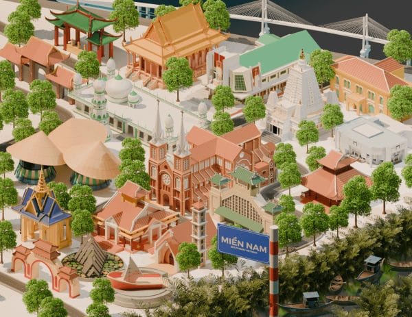 3D 63 Provinces,Cities Isometric - Vietnam by Thành Nguyễn - Hình ảnh 2