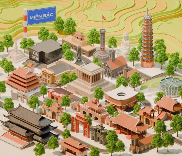 3D 63 Provinces,Cities Isometric - Vietnam by Thành Nguyễn
