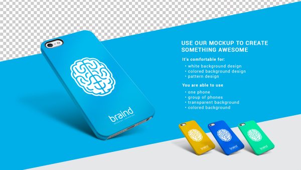 Free PSD iPhone 6S Case Mockup