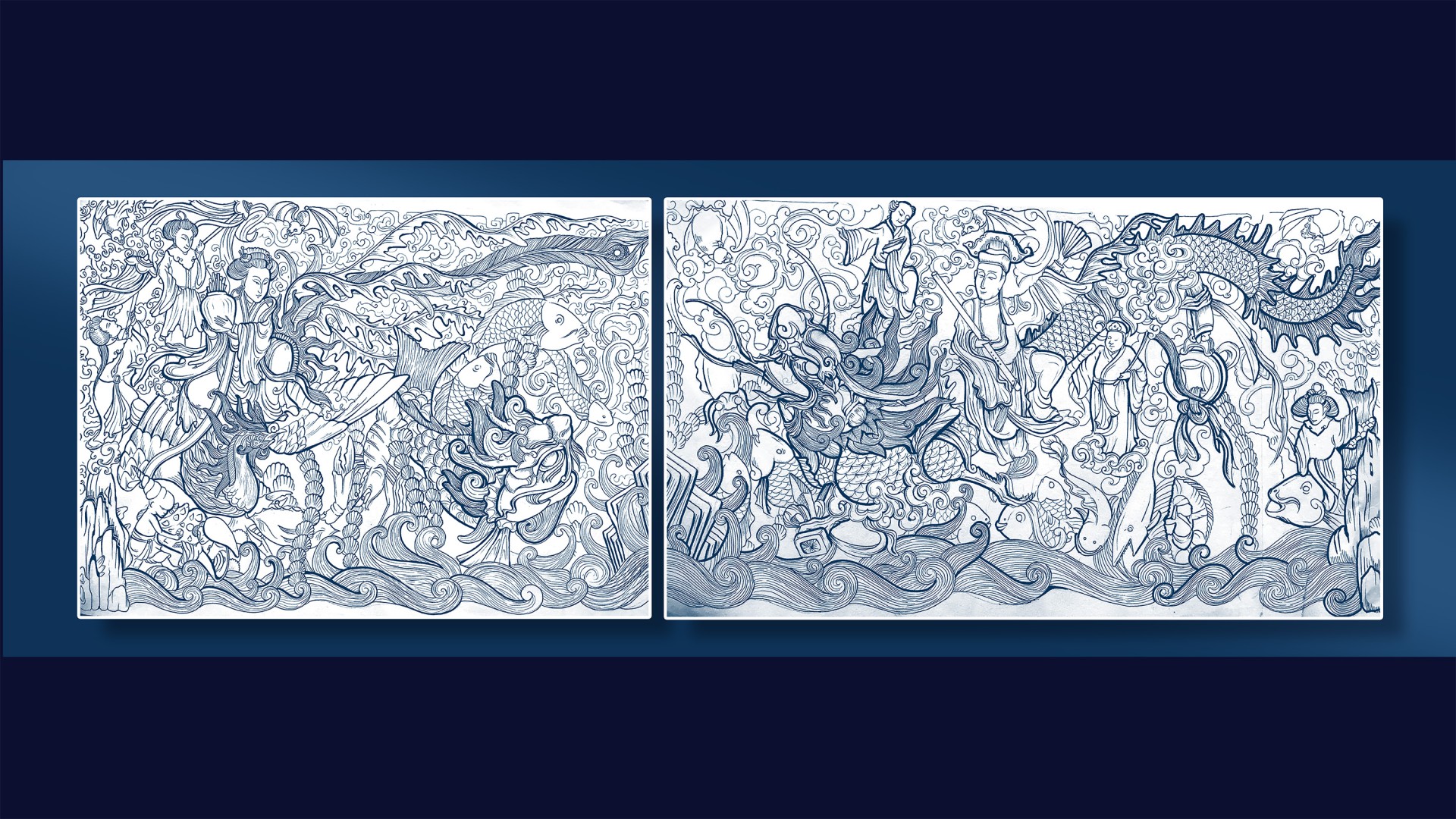 vốn cổ Hội An - họa tiết Rồng phượng 2