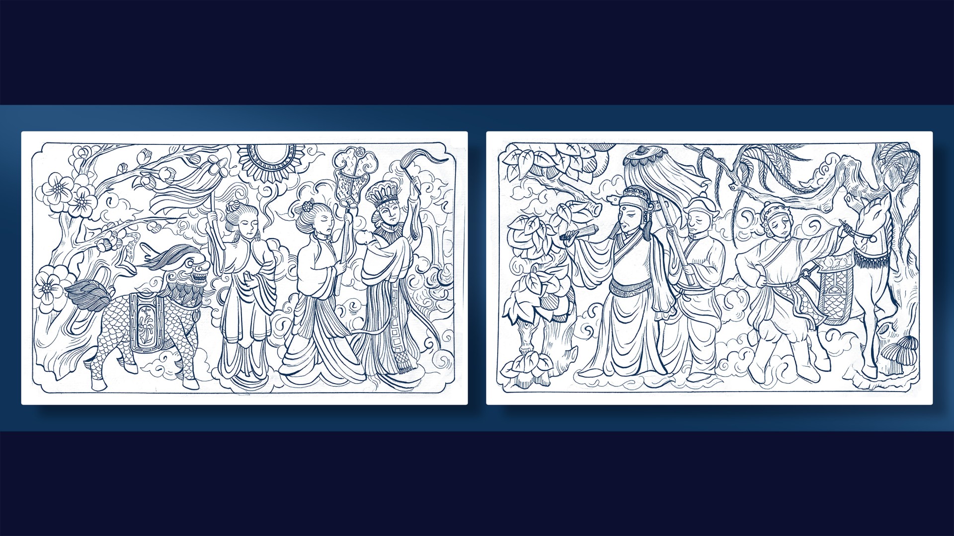 vốn cổ Hội An - họa tiết lễ hội 1